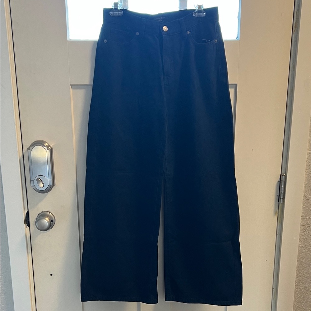 Wide-Leg Dark blue Jeans